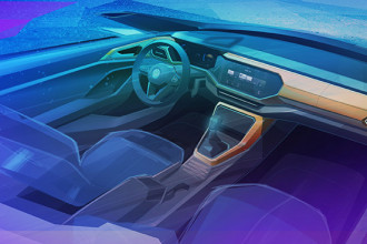 Volkswagen divulga desenho do interior do T-Cross