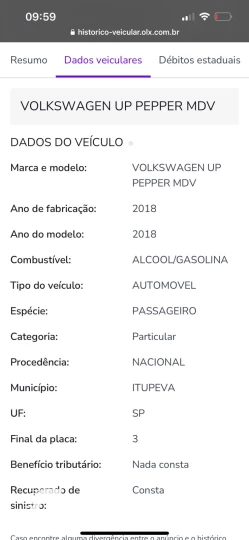 UP 1.0 TSI Pepper 12V