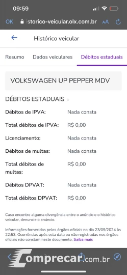 UP 1.0 TSI Pepper 12V