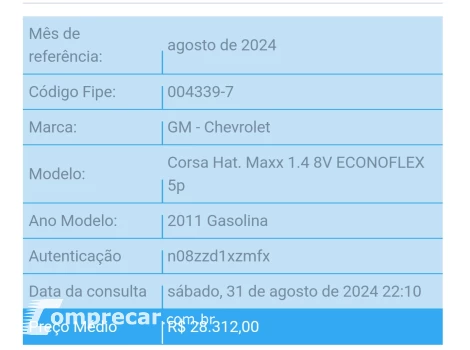 CORSA 1.4 MPFI Maxx 8V