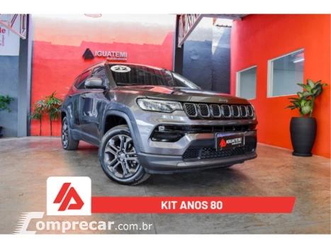 JEEP COMPASS 1.3 T270 LONGITUDE TB FLEX 80 ANOS 4 portas